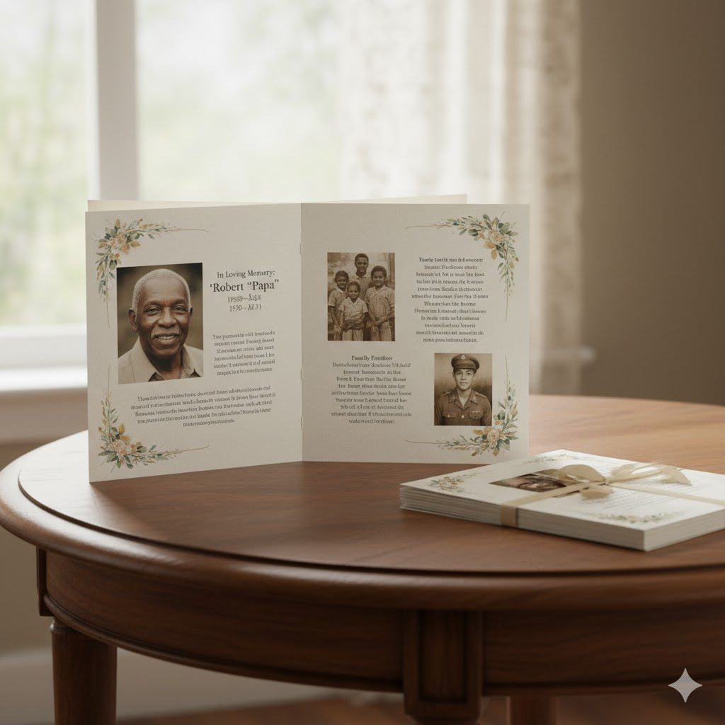 Small Gathering Package – 50 Programs + Prayer Cards + Thank-You Cards