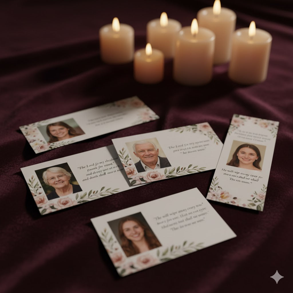 Small Gathering Package – 50 Programs + Prayer Cards + Thank-You Cards